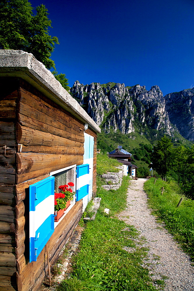 Nino Pernici hut, Bocca di Trat, Ledro Valley, Trentino Alto Adige, Italy, Europe