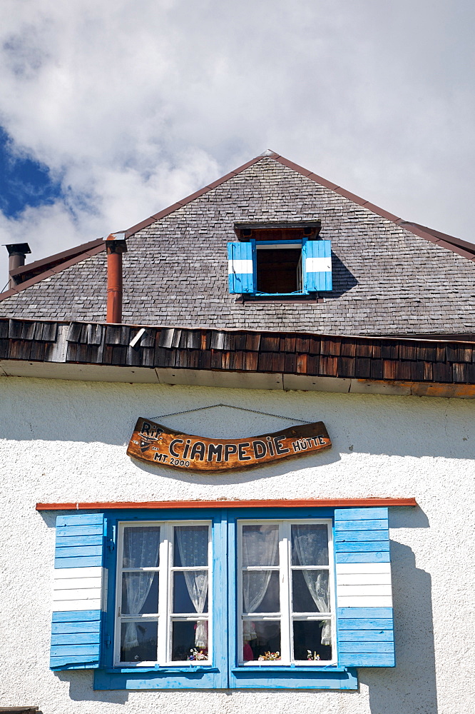 Ciampedie hut, Fassa valley, Trentino Alto Adige, Italy, Europe