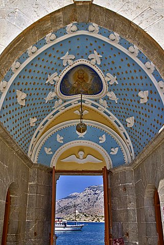 Panormitis Monastery, Symi Island, Dodecanese, Greek Islands, Greece, Europe