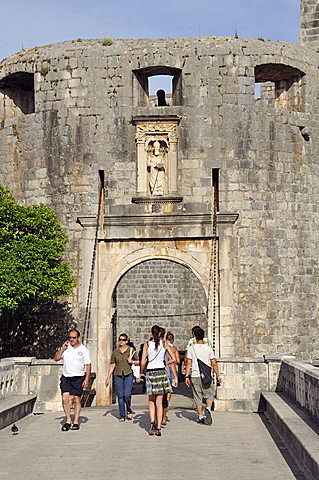 Ploce gate, Grad old town, Dubrovnik, Dalmatia, Croatia, Europe