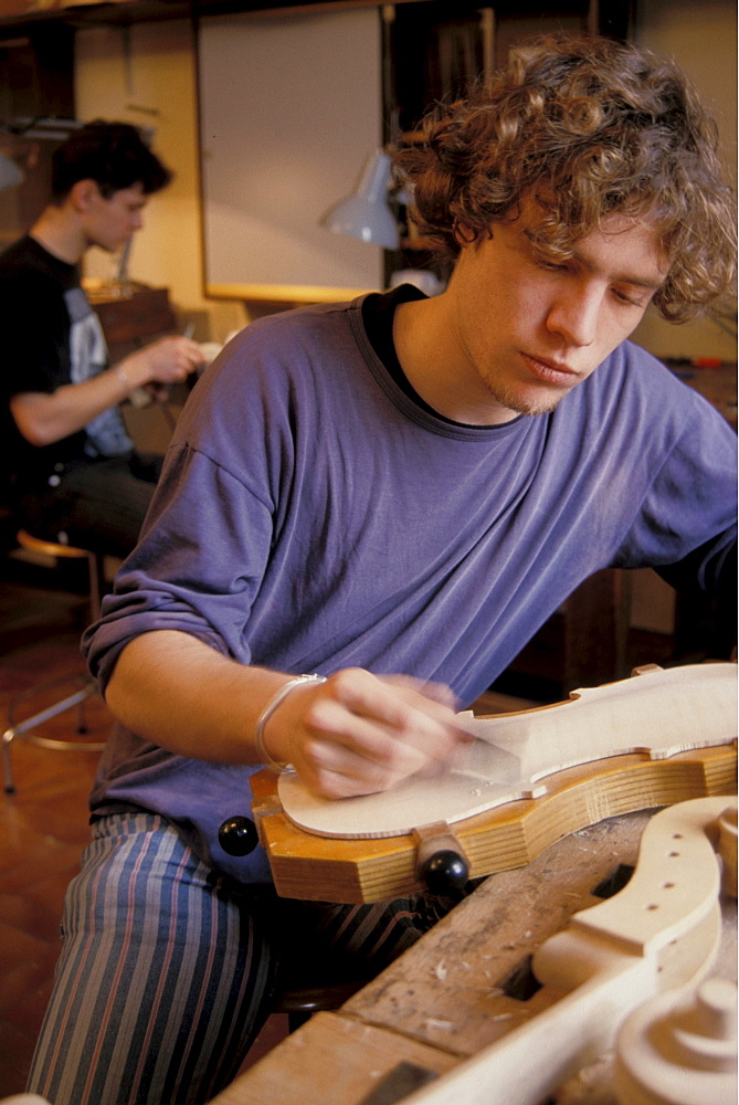 Lute-maker school, Cremona, Lombardy, Italy