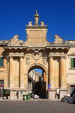 St. Blaise Gate, Lecce, Salentine Peninsula, Apulia, Italy