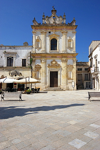 San Trifone church in Salandra Square, Salandra square, Nardv=, Salentine Peninsula, Apulia, Italy