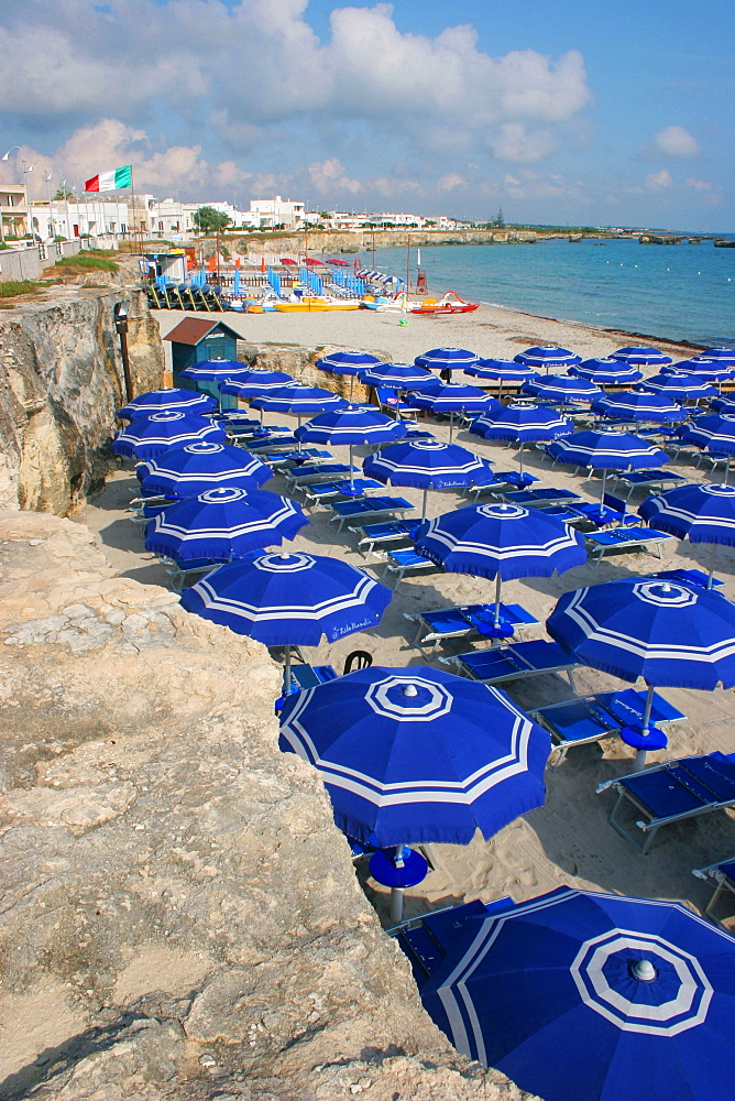 The beach, San Foca, Melendugno, Salentine Peninsula, Apulia, Italy