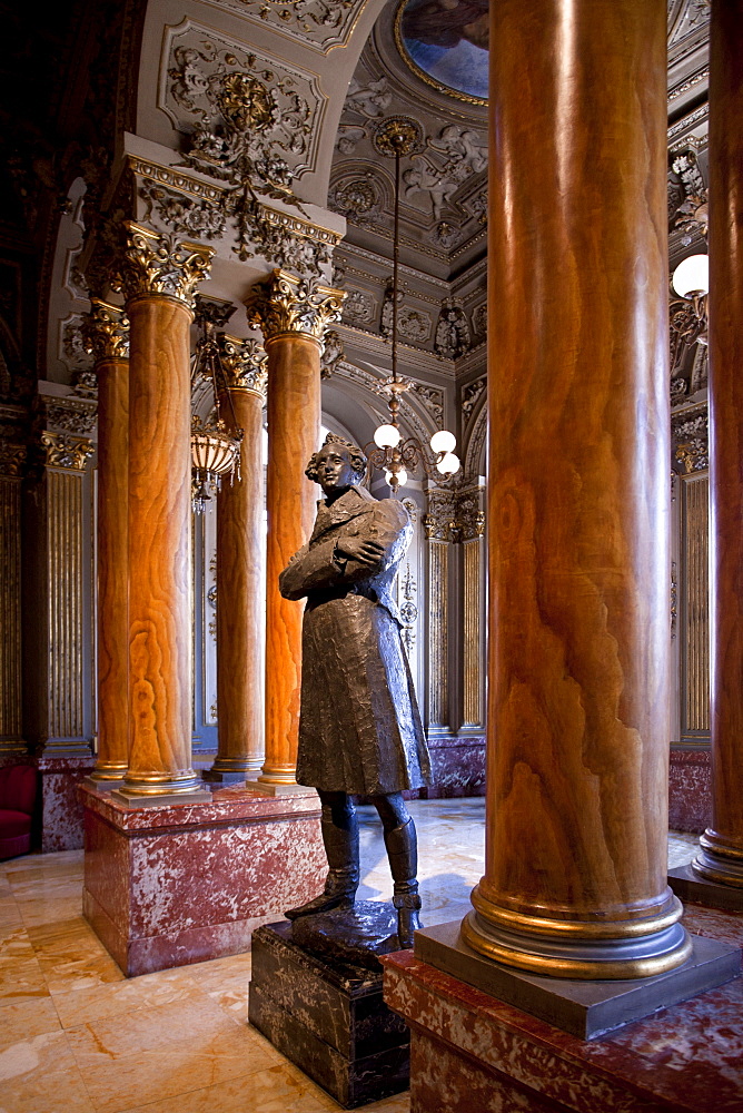 Theatre Massimo, foyer, Catania, Sicily, Italy, Europe