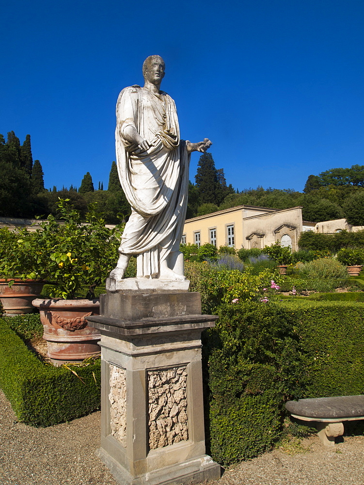 The garden of Villa Medicea di Castello, Sesto Fiorentino, Florence, Tuscany, Italy, Europe