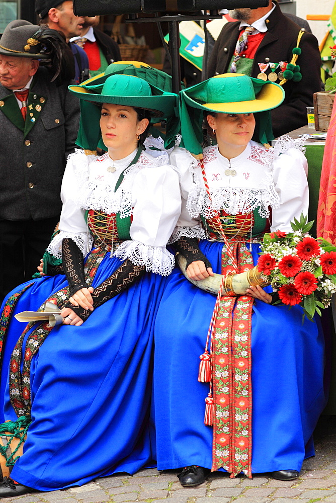 Cavalcata Oswald von Wolkenstein historical ride, Castelrotto, Alpi di Siusi, Trentino Alto Adige, Italy, Europe