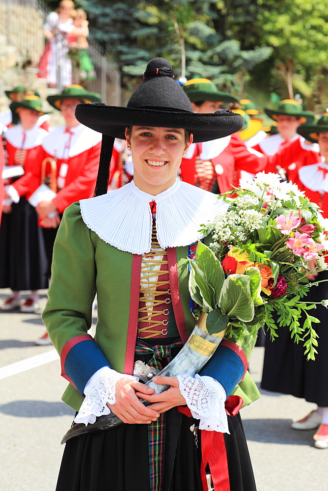 Cavalcata Oswald von Wolkenstein historical ride, Castelrotto, Alpi di Siusi, Trentino Alto Adige, Italy, Europe