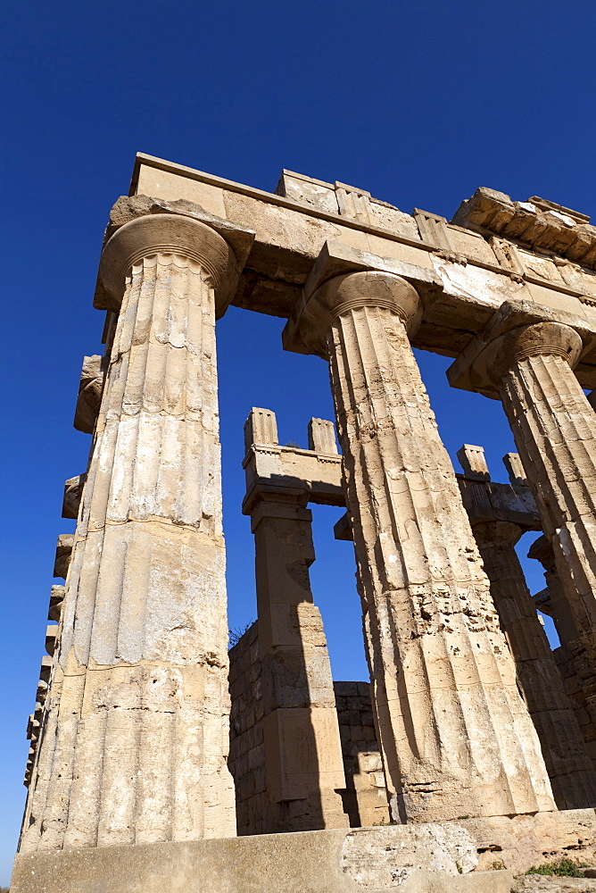 The Temple of Hera, Selinunte, archaeological site, Castelvetrano village, Sicily, Italy, Europe