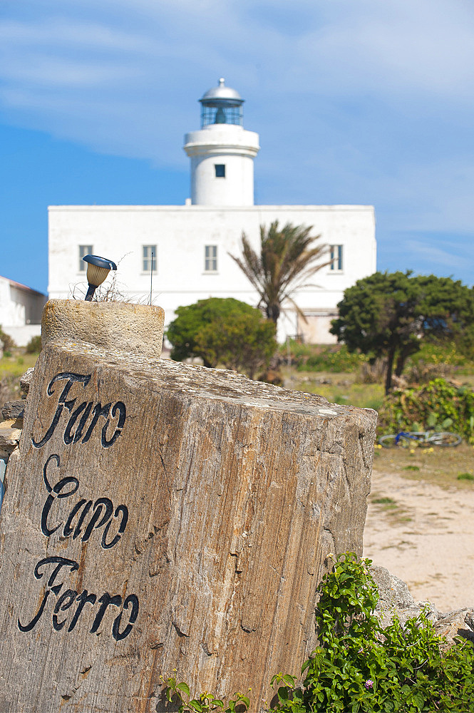 Capo Ferro Lighthouse, Arzachena, Sardinia, Italy, Europe