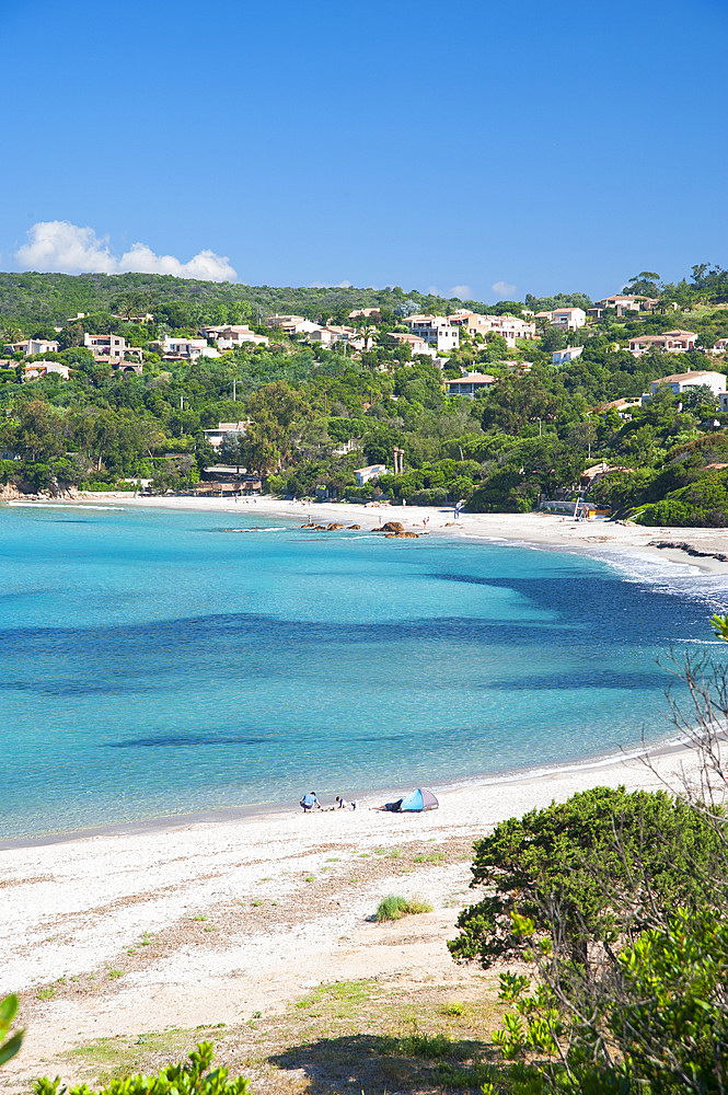 Plage de Mare e Sole beach, Pietrosella, Corsica, France, Europe