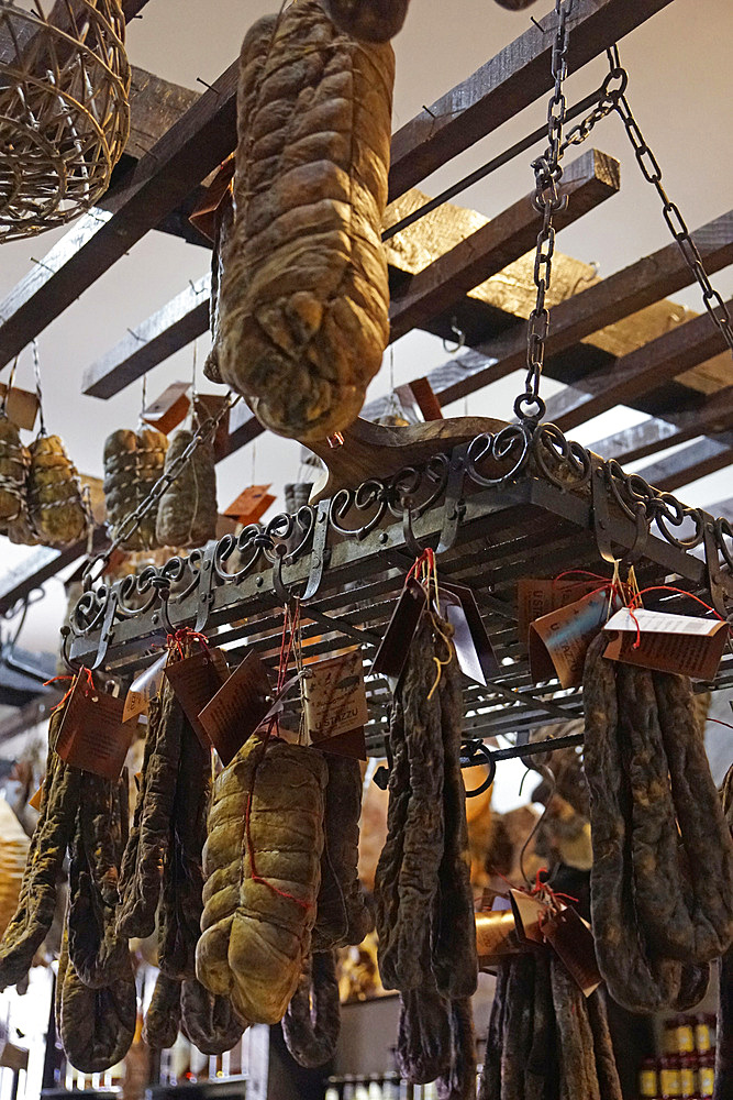 U Stazzu, traditional delicatessen shop, 1 Rue Bonaparte, U Bucugnesa, Ajaccio, Corsica, France, Europe