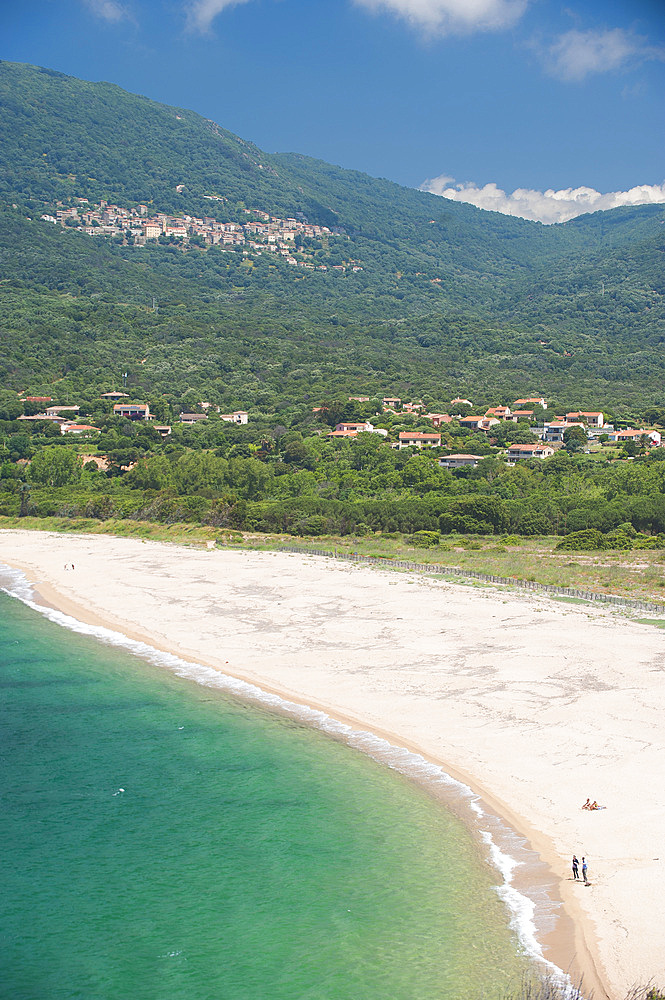 Spiaggia Baracci, Olmeto, sandy beach, Propriano, Corsica, France, Europe