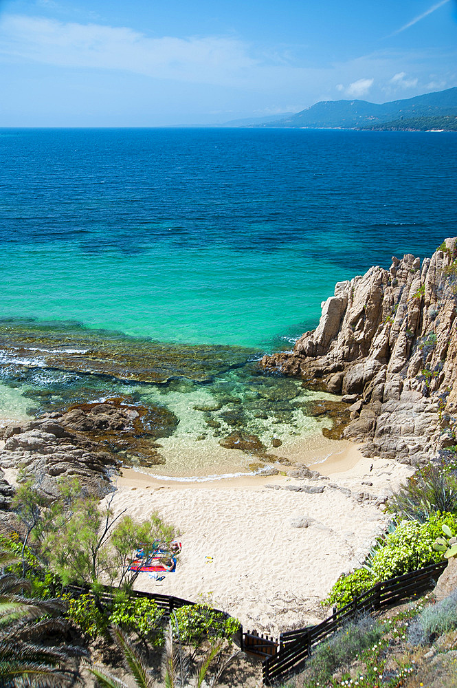 Spiaggia Mancinu beach, Propriano, Corsica, France, Europe