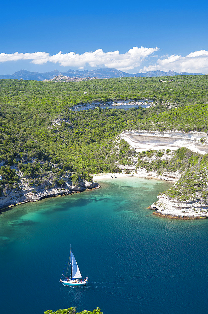 Plage de l'Arinella beach, Bonifacio, South Corse, France, Europe