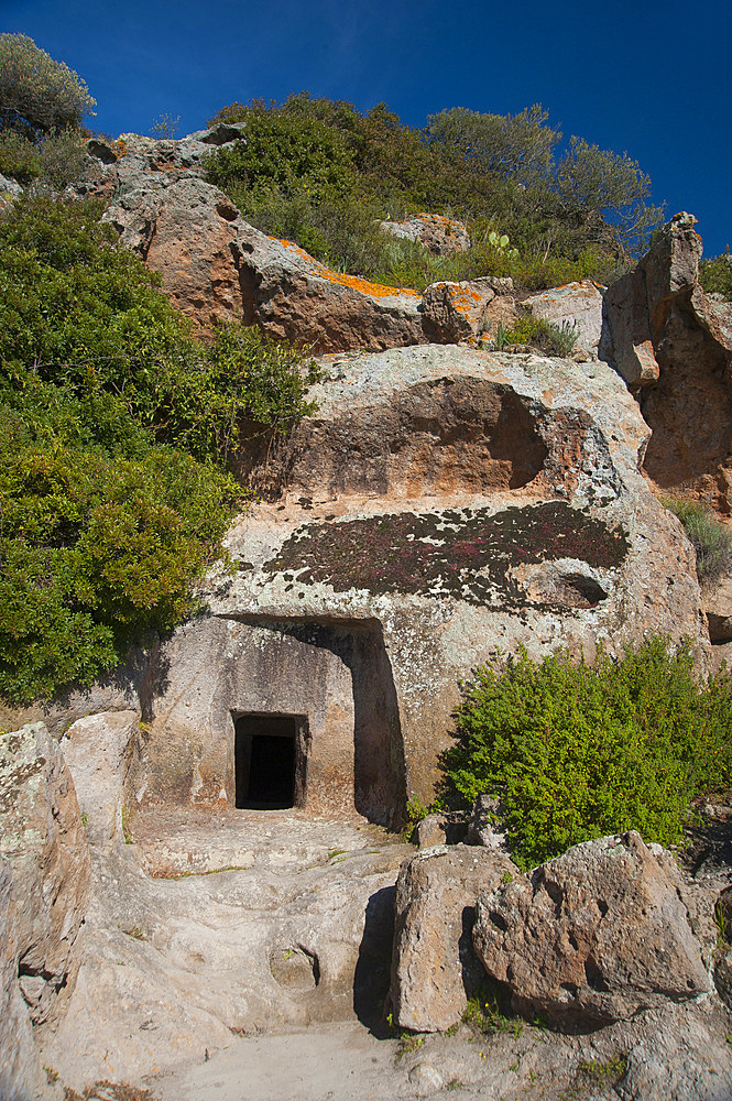 Necropolis Montessu, Villaperuccio, Sardinia, Italy, Europe