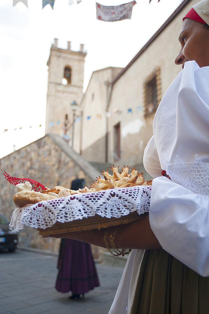 Procession of Santa Maria de is Aquas, Sardara, Sardinia, Italy, Europe