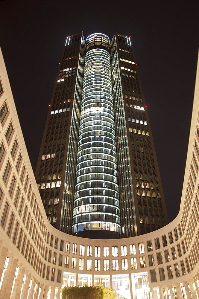 Tower 185, Frankfurt am Mein, Frankfurter skyline, Frankfurt, Hesse, Germany, Europe