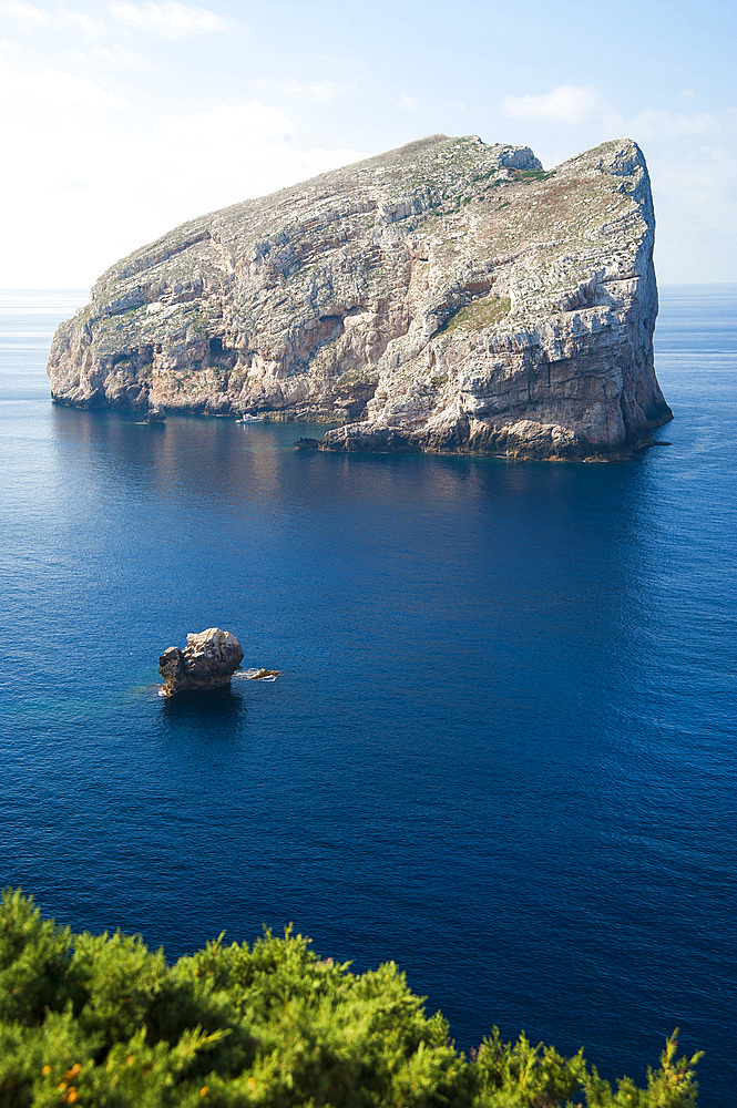 Foradada Islet, Capo Caccia, Alghero, Sardinia, Italy, Europe