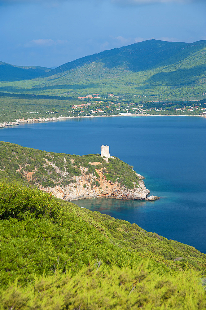 Torre del Buru, Capo Caccia, Baia di Porto Conte, Alghero, Sardinia, Italy,