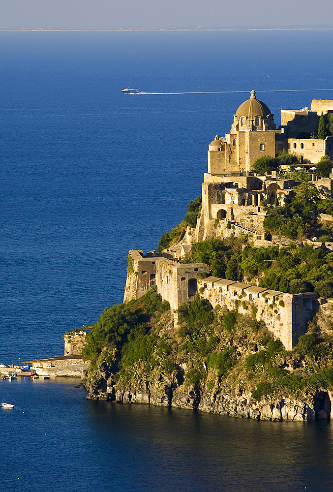 Aragonese castle, Ischia island, Campania, Naples, Italy, Europe.