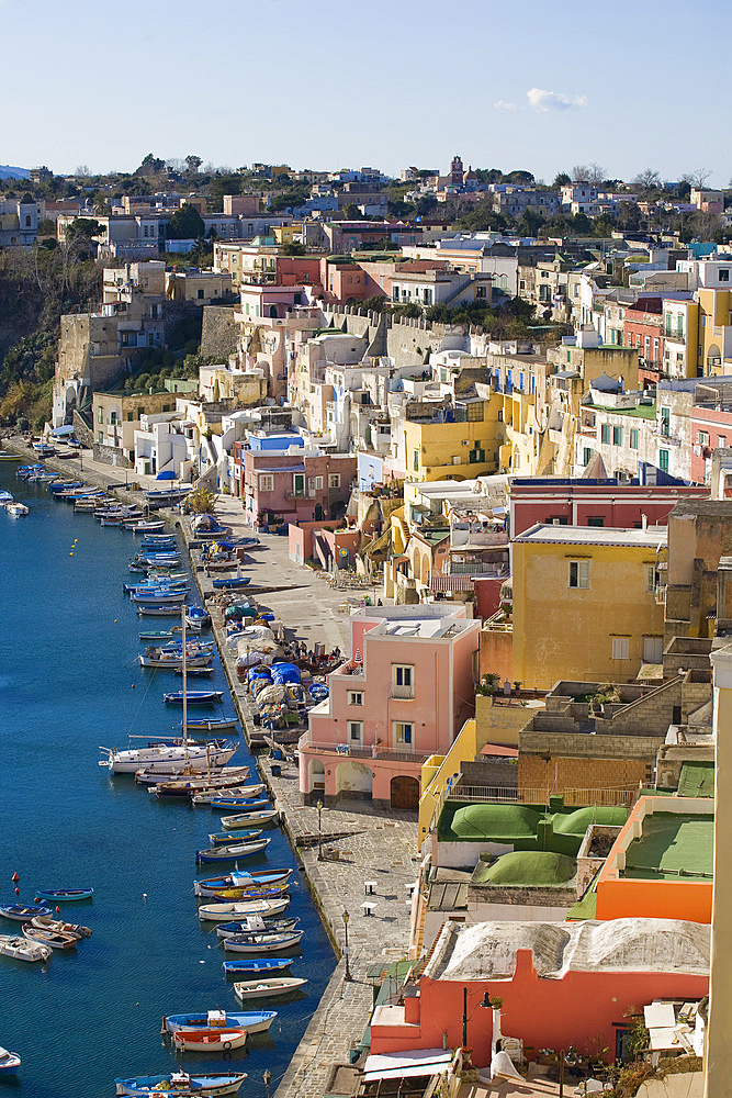 La Corricella, Procida island, Campania, Italy, Europe