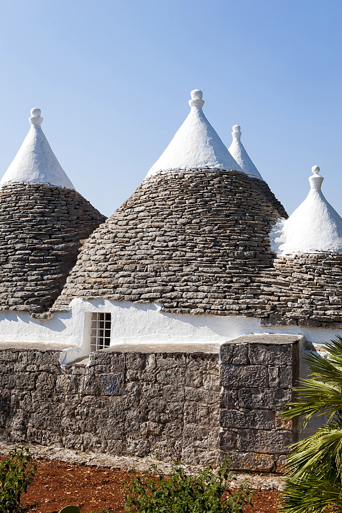 Traditional old Trullo refurbished, Ceglie, Valle d'Itria Valley, Apulia, Southern Italy, Europe