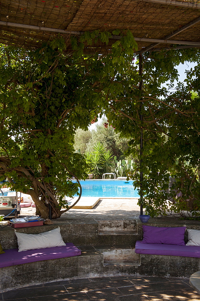 Traditional old Trullo refurbished, Ceglie, Valle d'Itria Valley, Apulia, Southern Italy, Europe