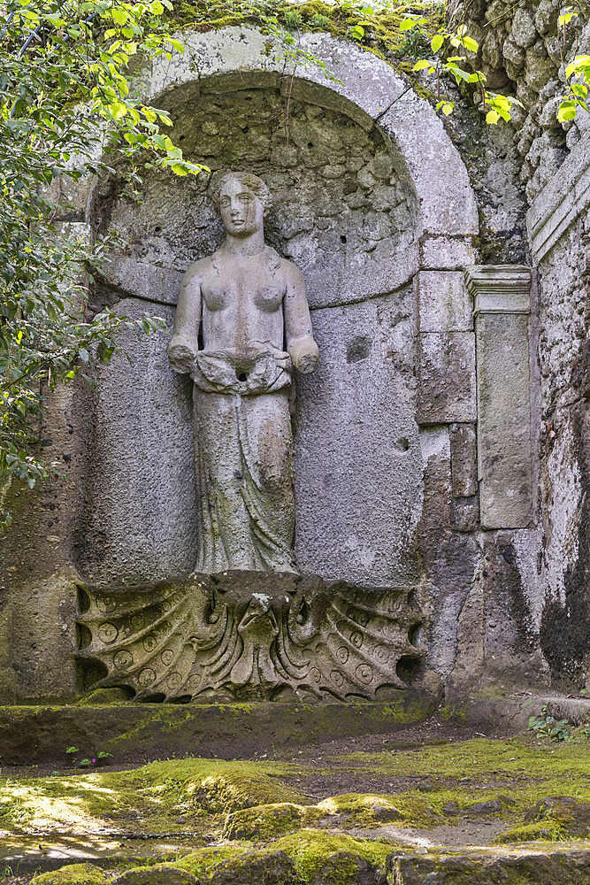 Venere, the Sacro Bosco, Sacred Grove colloquially called Park of the Monsters, XVI century, Parco dei Mostri in Italian, Bomarzo, Lazio, Italy, Europe