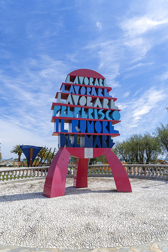 Viale delle Tamerici avenue, Seafront, San Benedetto del Tronto, Marche, Italy, Europe