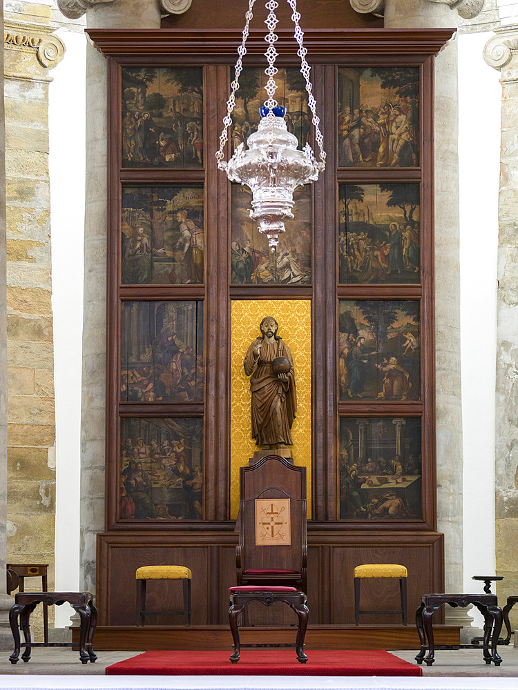 Igreja do Santissimo Salvador da Se. Capital Angra do Heroismo, the historic center is part of UNESCO world heritage. Island Ilhas Terceira, part of the Azores (Ilhas dos Acores) in the atlantic ocean, an autonomous region of Portugal. Europe, Azores, Portugal.