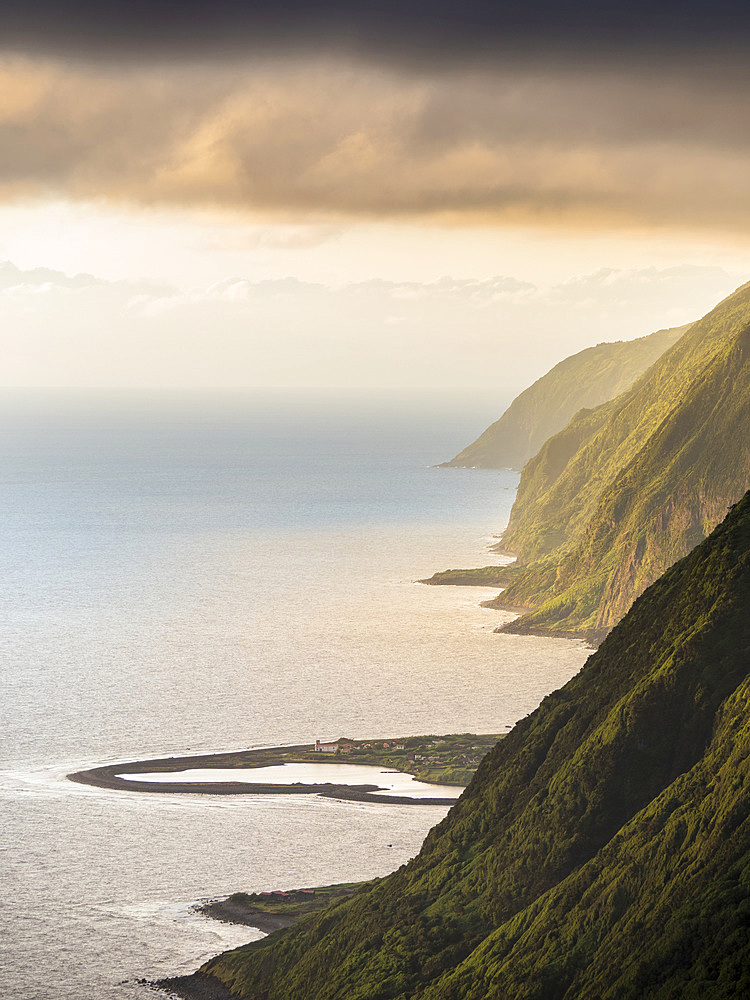 Faja da Caldeira de Santo Cristo . Sao Jorge Island, an island in the Azores (Ilhas dos Acores) in the Atlantic ocean. The Azores are an autonomous region of Portugal. Europe, Portugal, Azores