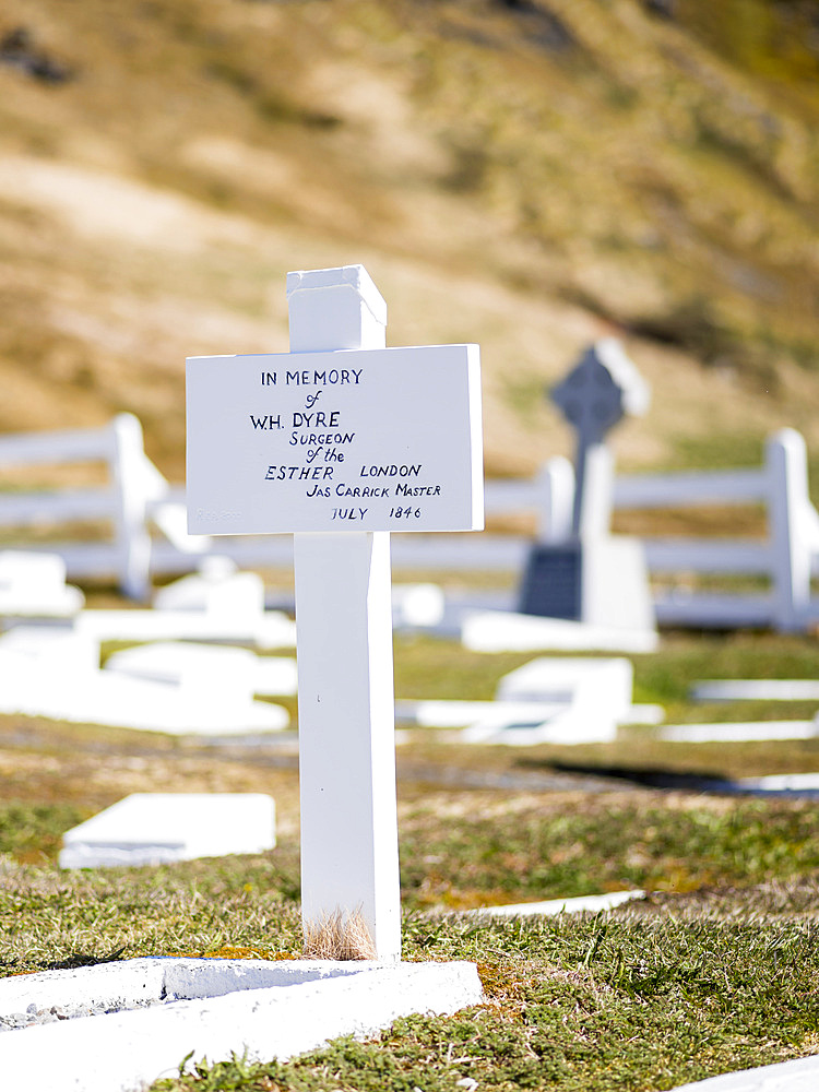 Cemetery. Grytviken Whaling Station in South Georgia. Grytviken is open to visitors, but most walls and roofs of the factory have been demolished for safety reasons. Antarctica, Subantarctica, South Georgia, October