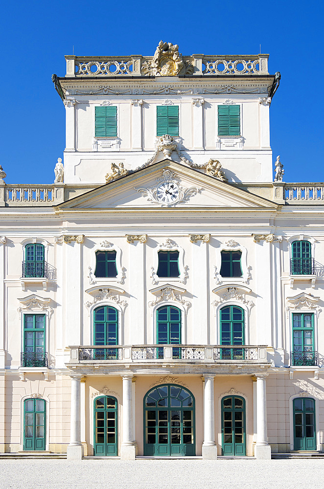 Esterhazy Palace also called Eszterhaza or Fertoed. Part of UNESCO world heritage Fertoe - Neusiedlersee Cultural Landscape. Europe, Eastern Europe, Hungary