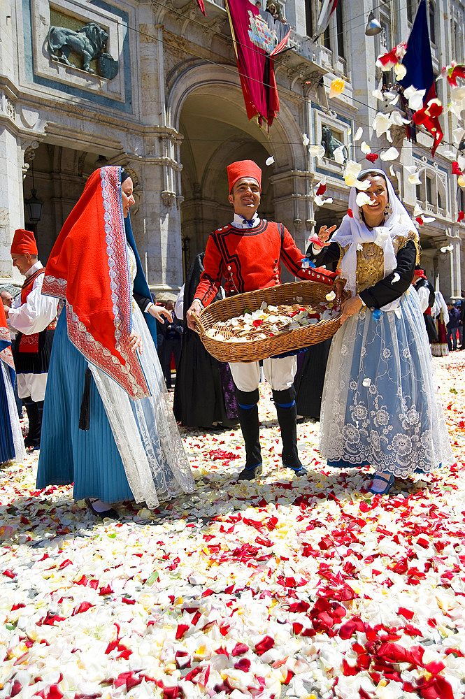 Cagliari, Ramadura, Sant'Efisio traditional event, the most important religious feast in Sardinia, Italy, Europe