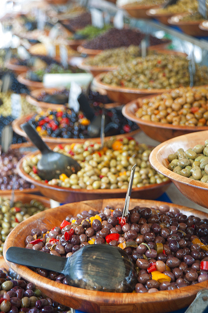 Olives and spices, Ajaccio, Corse, France, Europe