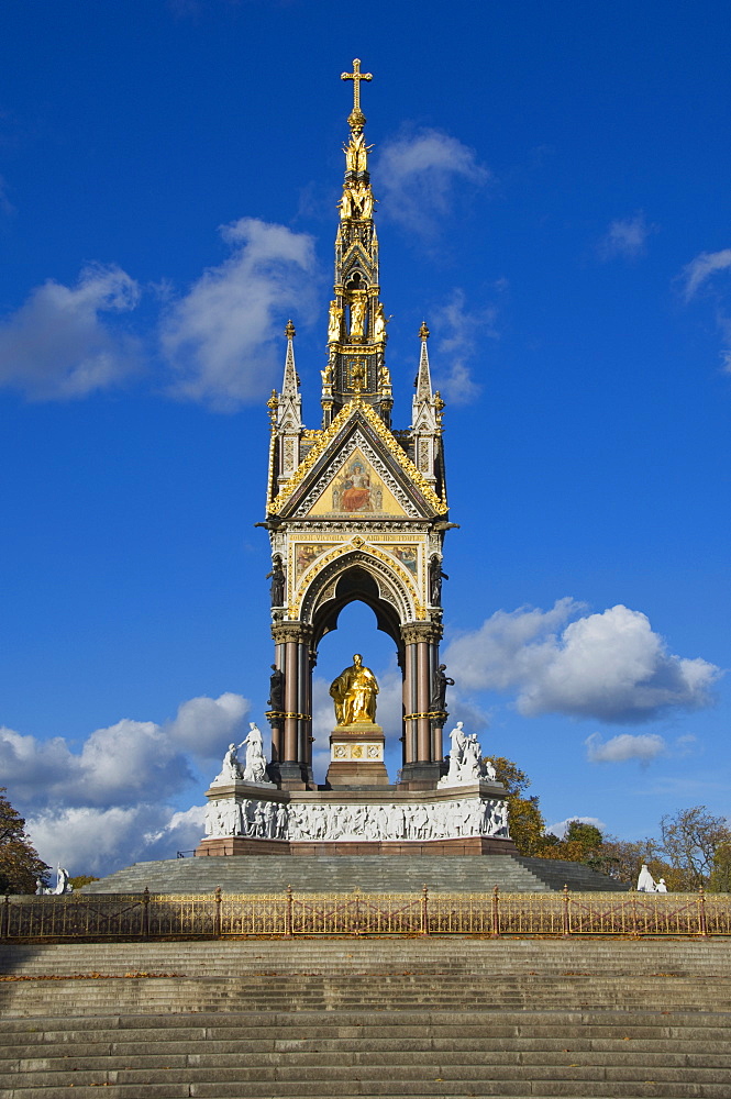 The Albert Memorial, Kensington Gardens, London, England, United Kingdom, Europe