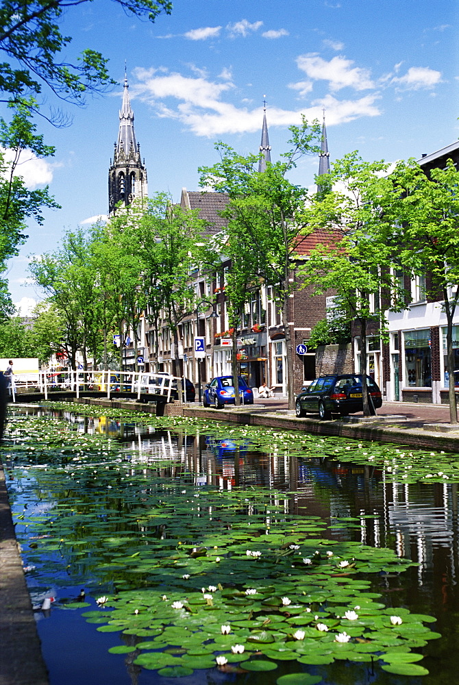 Canal, Delft, Holland (Netherlands), Europe