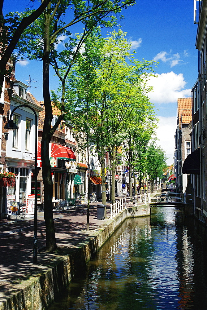 Canal, Delft, Holland (Netherlands), Europe