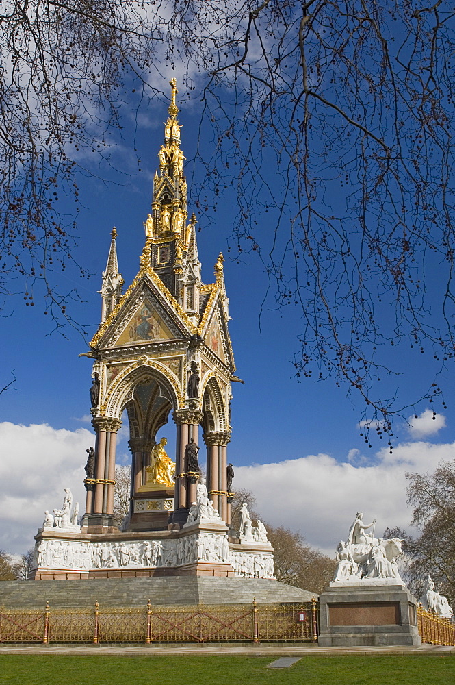 The Albert Memorial, Kensington Gardens, London, England, United Kingdom, Europe