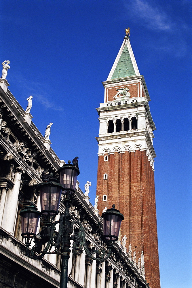 Campanile (bell tower), Venice, UNESCO World Heritage Site, Veneto, Italy, Europe