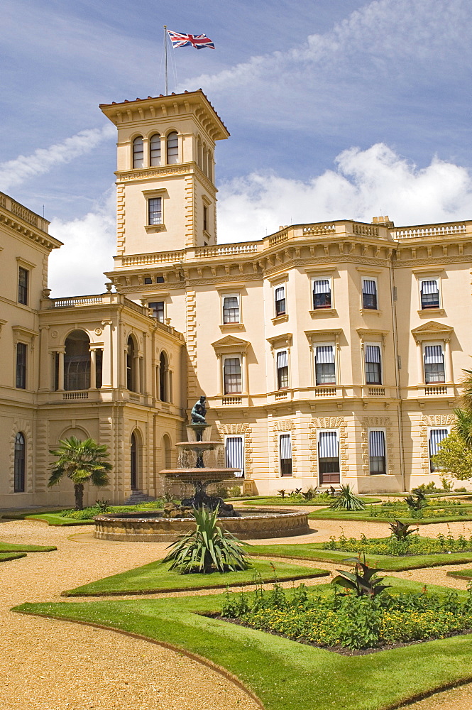 The home of Queen Victoria and Prince Albert, Osborne House, Isle of Wight, Hampshire, England, United Kingdom, Europe