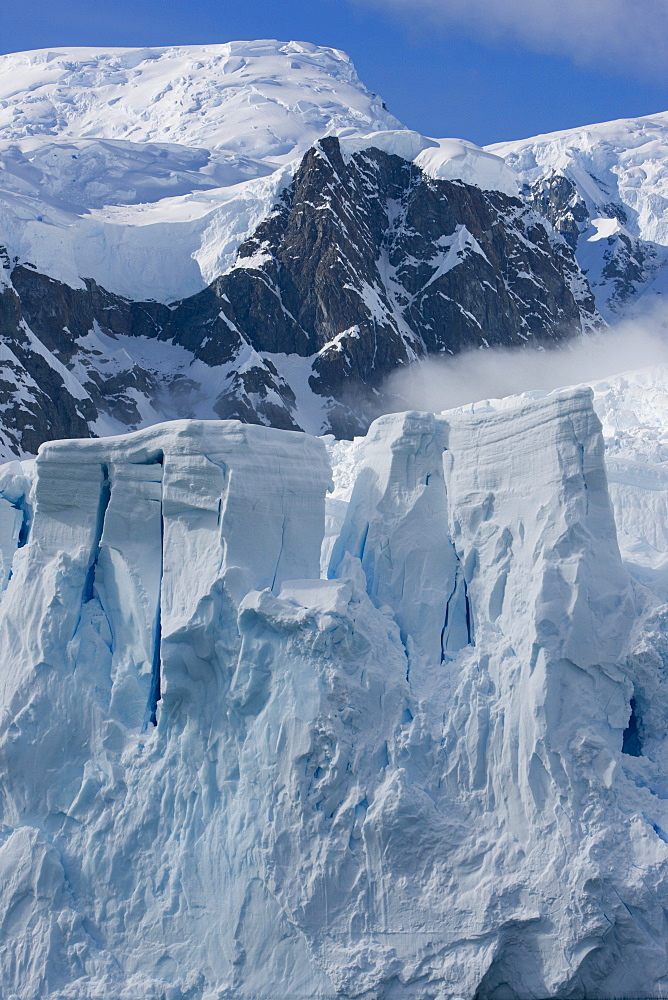 Glacier, Paradise Bay, Antarctic Peninsula, Antarctica, Polar Regions