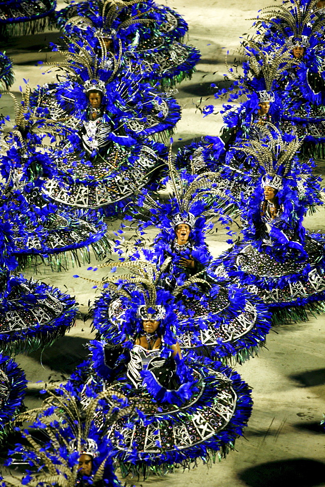 Carnival parade at the Sambodrome, Rio de Janeiro, Brazil, South America 