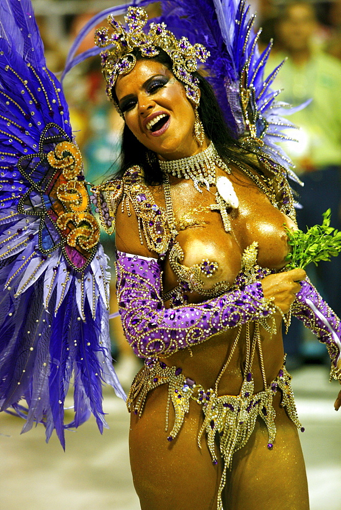 Carnival parade at the Sambodrome, Rio de Janeiro, Brazil, South America