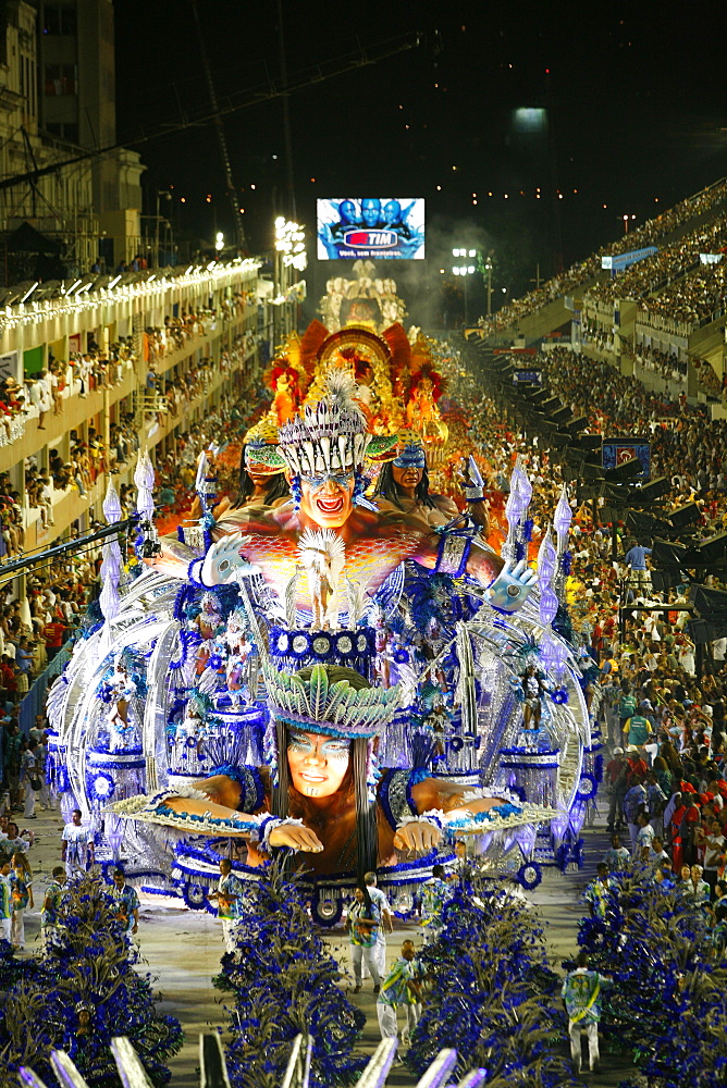 Carnival parade at the Sambodrome, Rio de Janeiro, Brazil, South America 