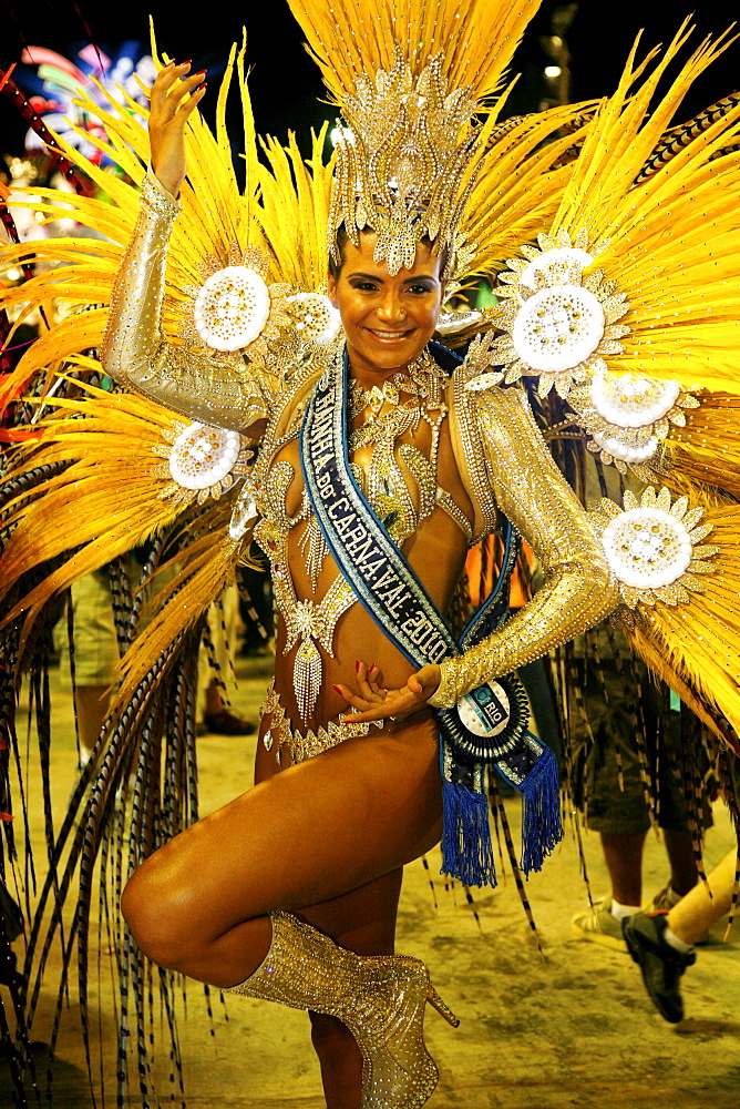 Carnival parade at the Sambodrome, Rio de Janeiro, Brazil, South America