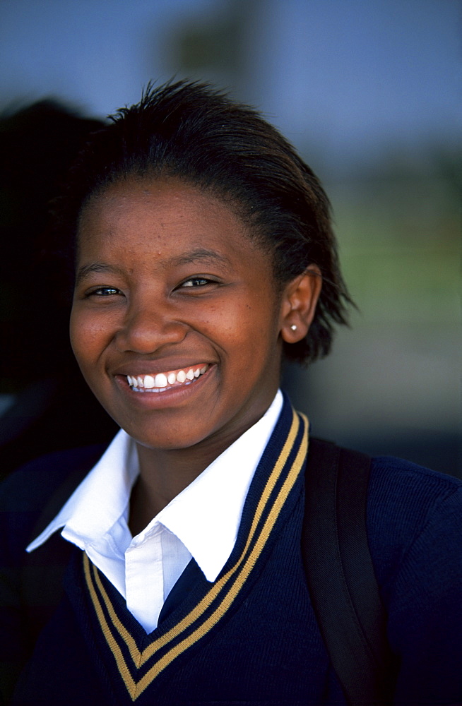 Portrait of a young woman, Cape Town, South Africa, Africa