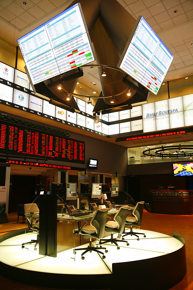 The Bovespa Stock Exchange, Sao Paulo, Brazil, South America