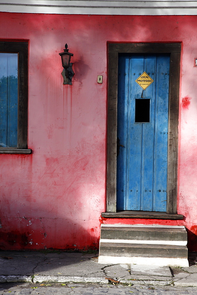 Colonial building in the old colonial city centre in the lower area, Porto Seguro, Bahia, Brazil, South America